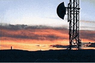 Dusk at the Nextel Kettleman Hills site.